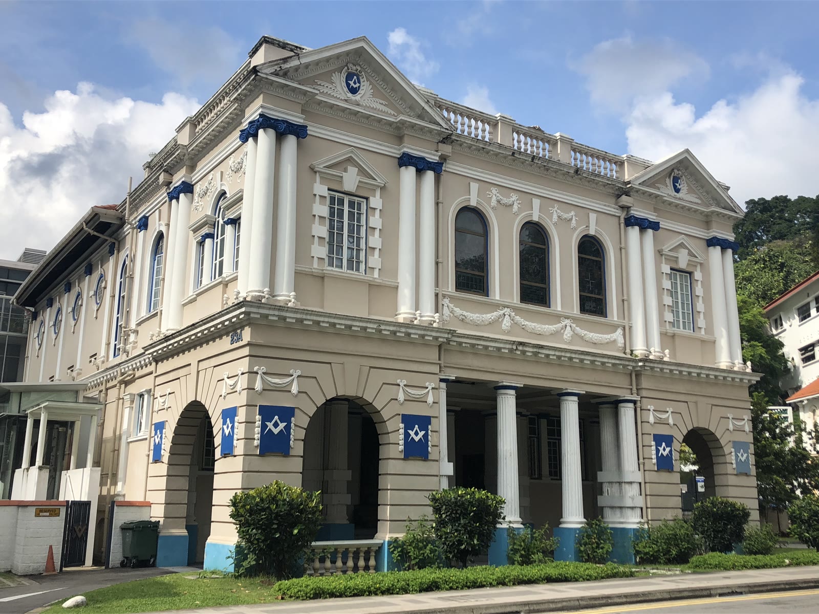 Freemasons’ Hall, Coleman Street, Singapore.